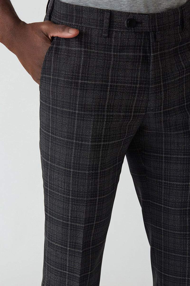 Regular Fit Siyah Klasik Erkek Pantolon - 3