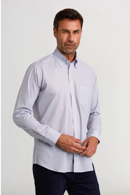 Regular Fit Turkuaz Basic Erkek Gömlek - 1