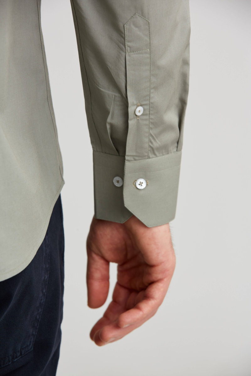 Regular Fit Green Classic Men's Shirt - 3