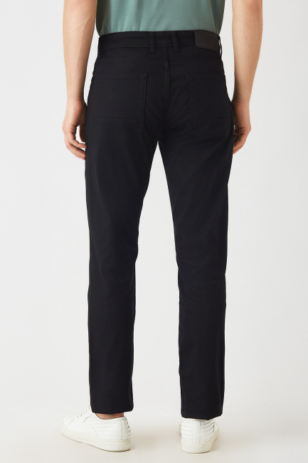 Siyah 5 Cepli Spor Erkek Pantolon - 2