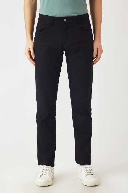 Siyah 5 Cepli Spor Erkek Pantolon - 1