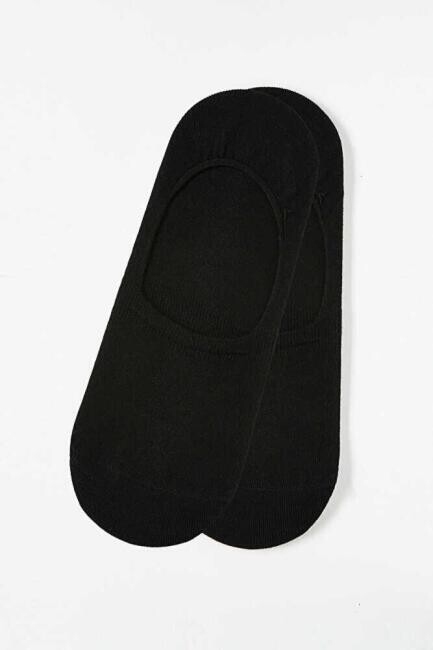 Siyah Bambu Suba Babet Düz Erkek Çorap - 1