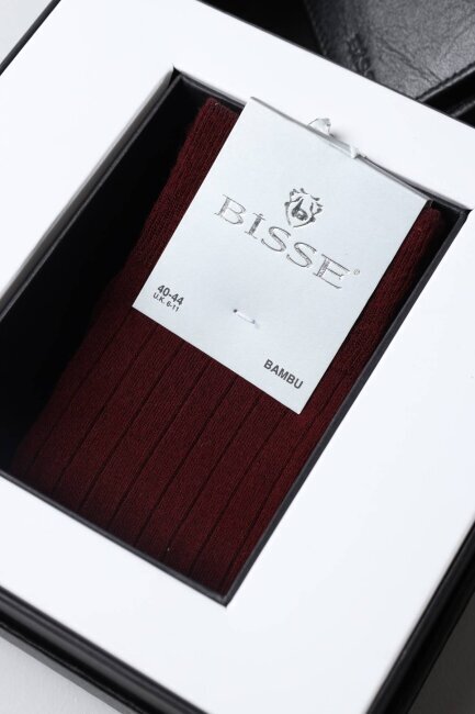 Siyah Cüzdan & Bordo Pamuk Çorap 2'li Erkek Hediye Seti - 3