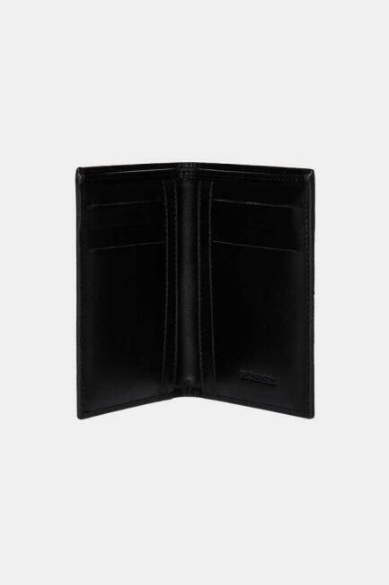 Siyah Desenli Gerçek Deri Erkek Cüzdan - 2