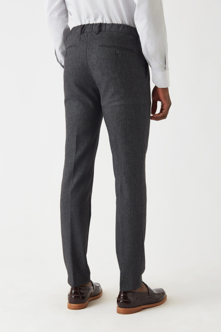 Siyah Lastikli 4 Cepli Spor Erkek Pantolon - 2