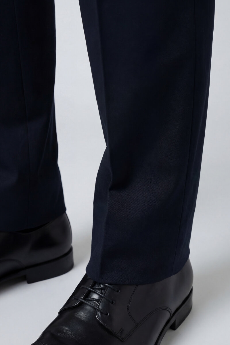 Siyah Pamuk 4 Cepli Pilesiz Erkek Pantolon - 5