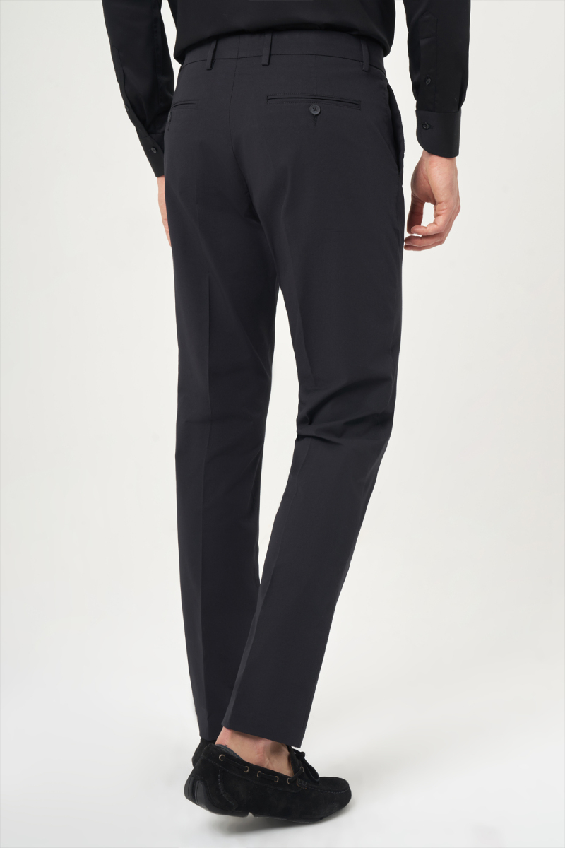 Siyah Pamuk 4 Cepli Spor Erkek Pantolon - 2