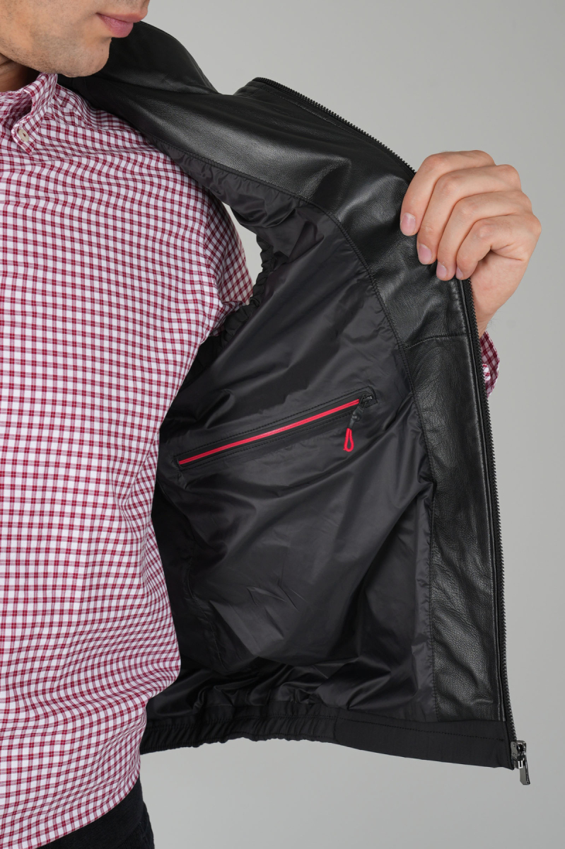 Siyah Polo Yaka Cepli Kışlık Erkek Yelek - 4