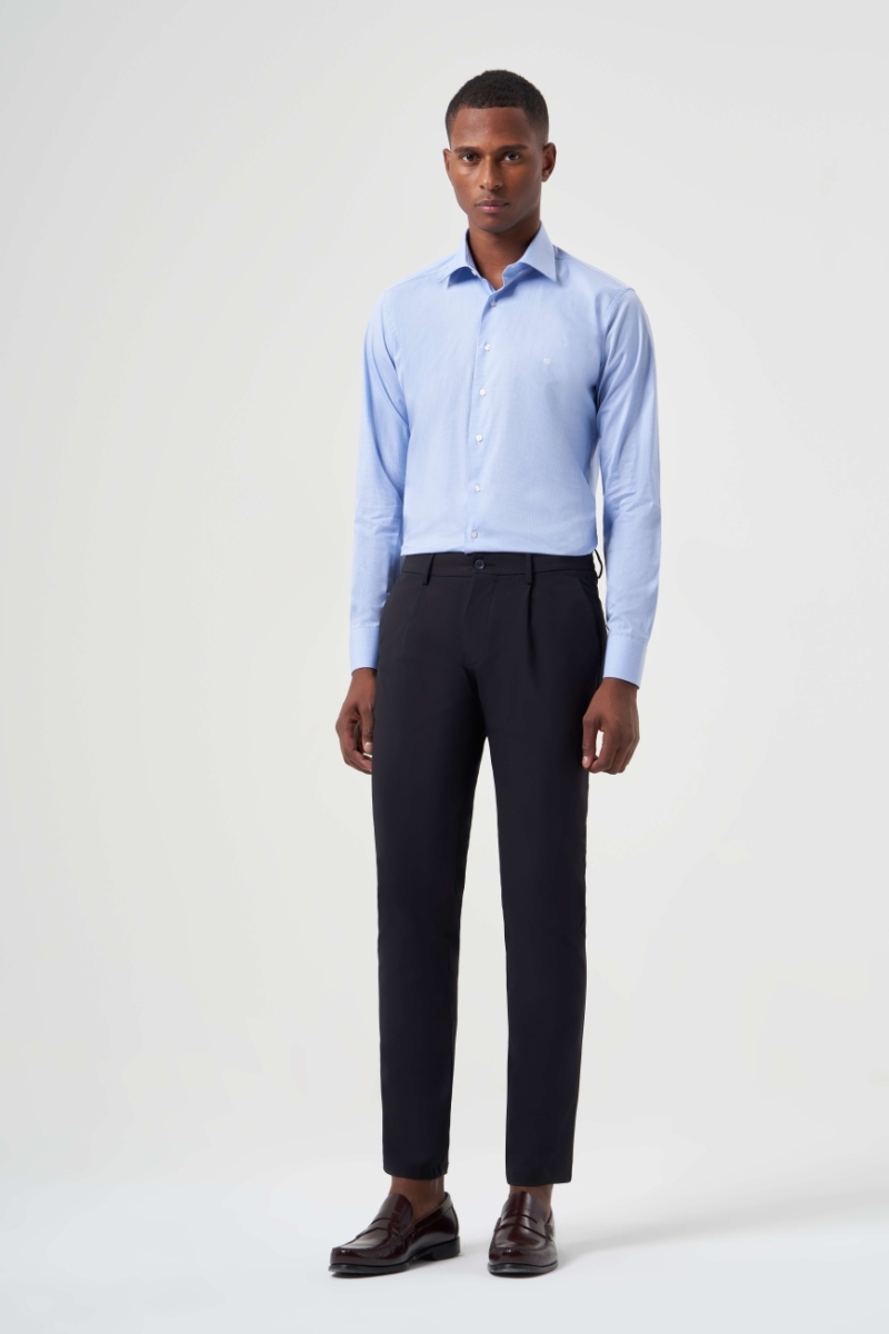 Siyah Regular Fit Erkek Spor Lastikli Pantolon - 4