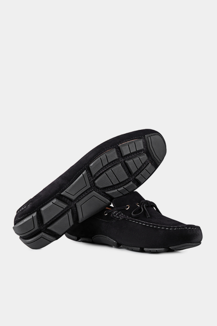 Siyah Süet Loafer Erkek Ayakkabı - 4