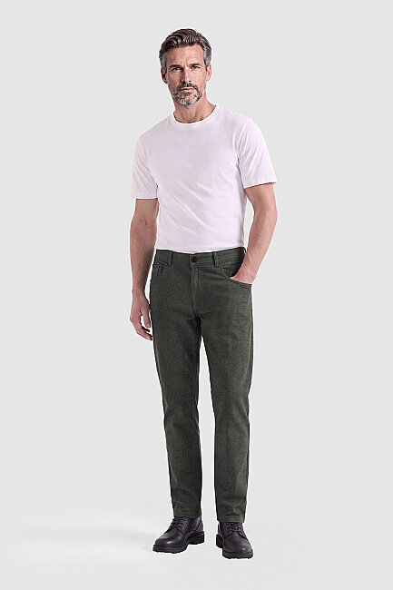 Haki Dokulu 5 Cep Erkek Pantolon (4)