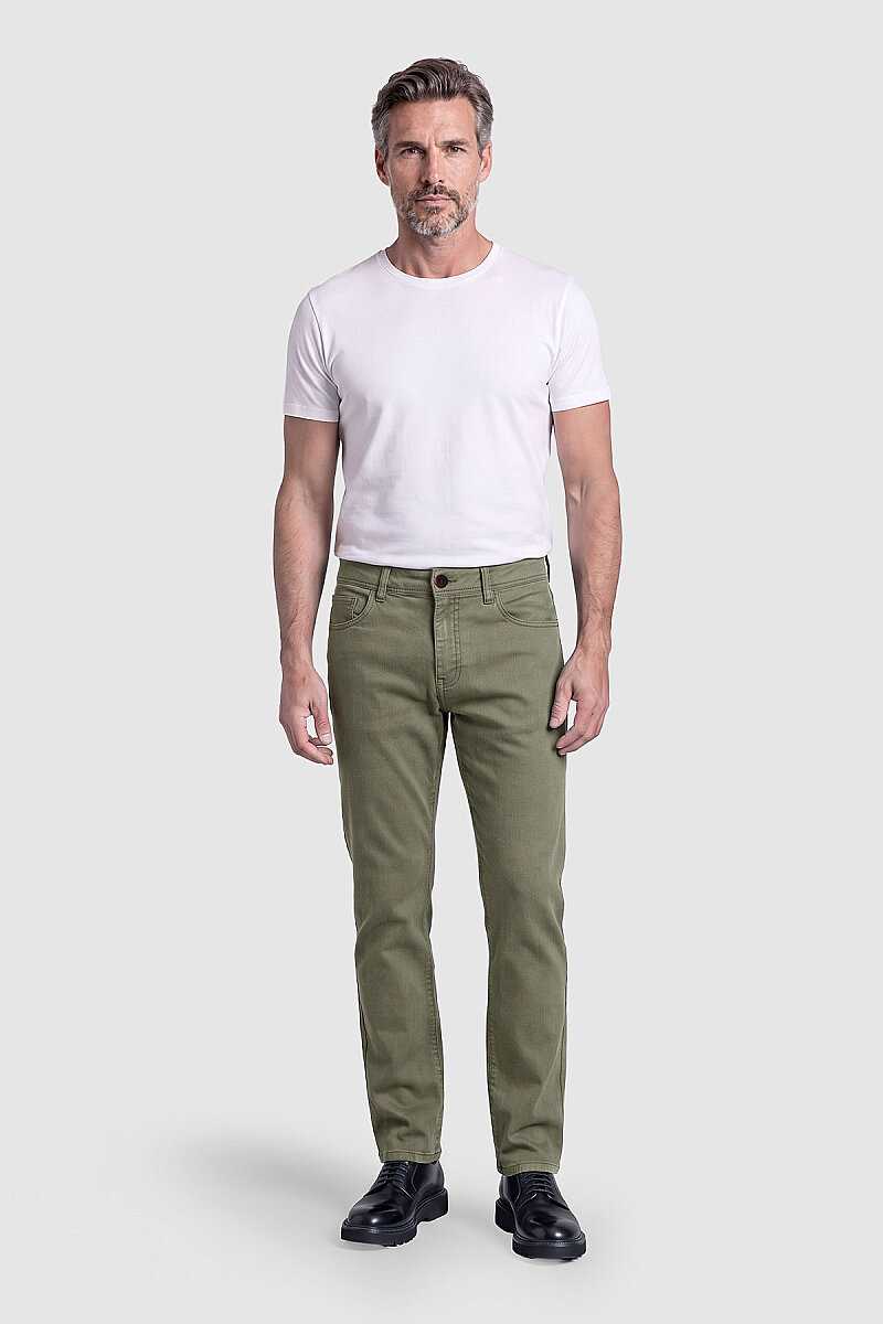 Yeşil İnce Fitilli Kadife Erkek Pantolon - 5