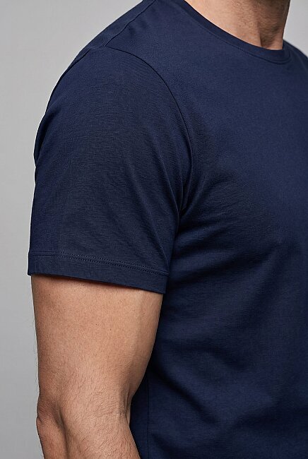 Lacivert  Bi̇si̇klet Yaka T-shirt (3)