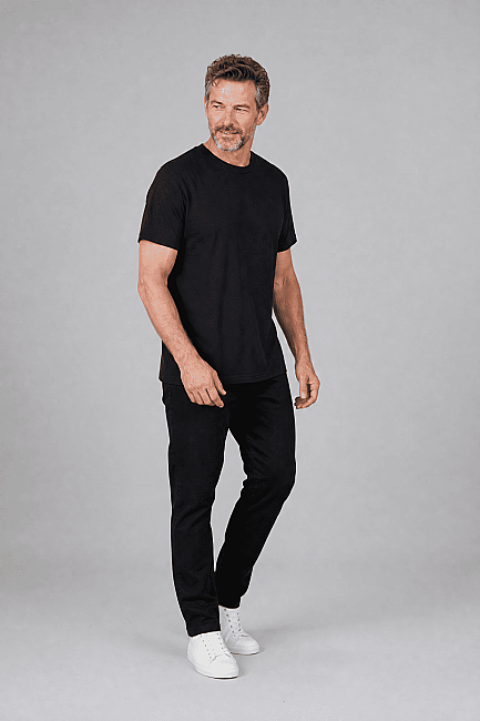 Si̇yah Studio Bi̇si̇klet Yaka T-shirt (3)