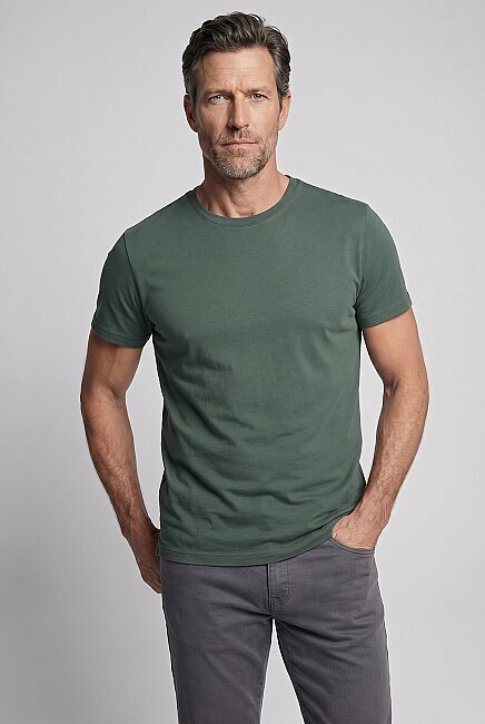 Yeşil  Bi̇si̇klet Yaka T-shirt