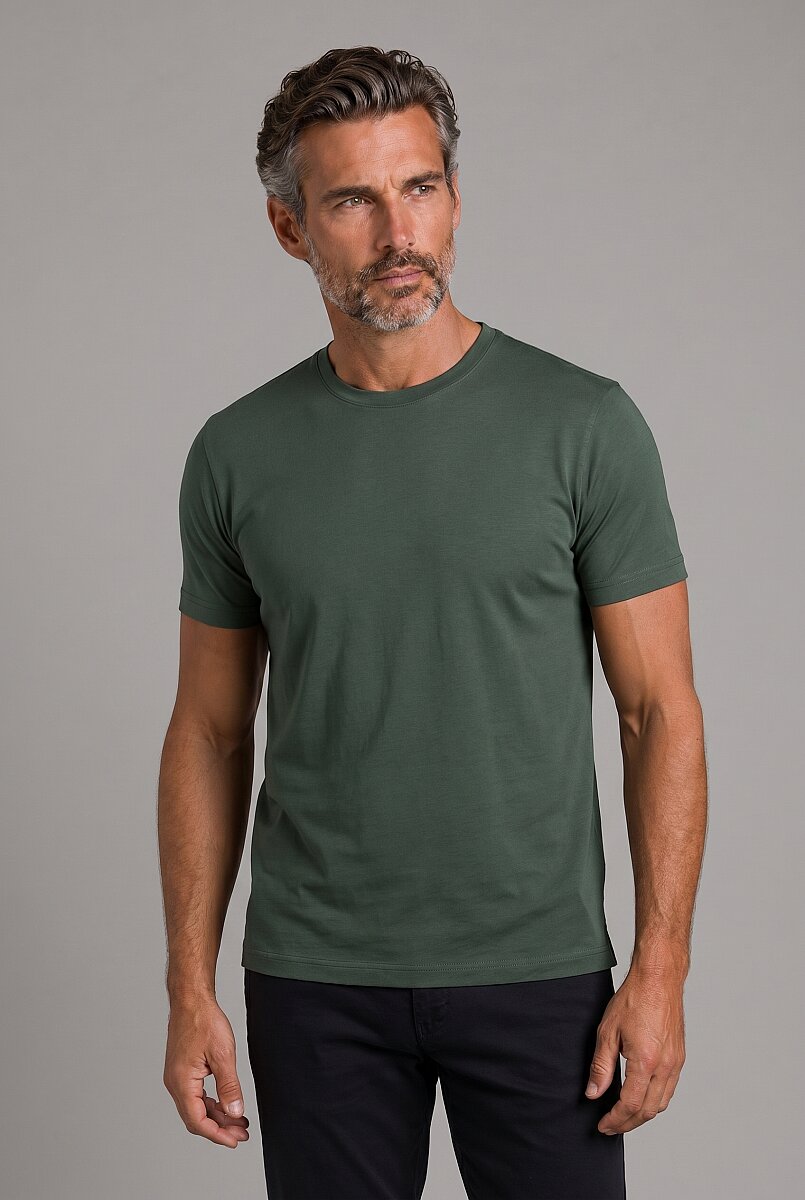 Yeşil  Bi̇si̇klet Yaka T-shirt - 8