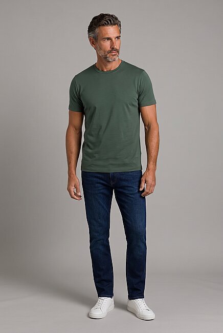 Yeşil  Bi̇si̇klet Yaka T-shirt (8)
