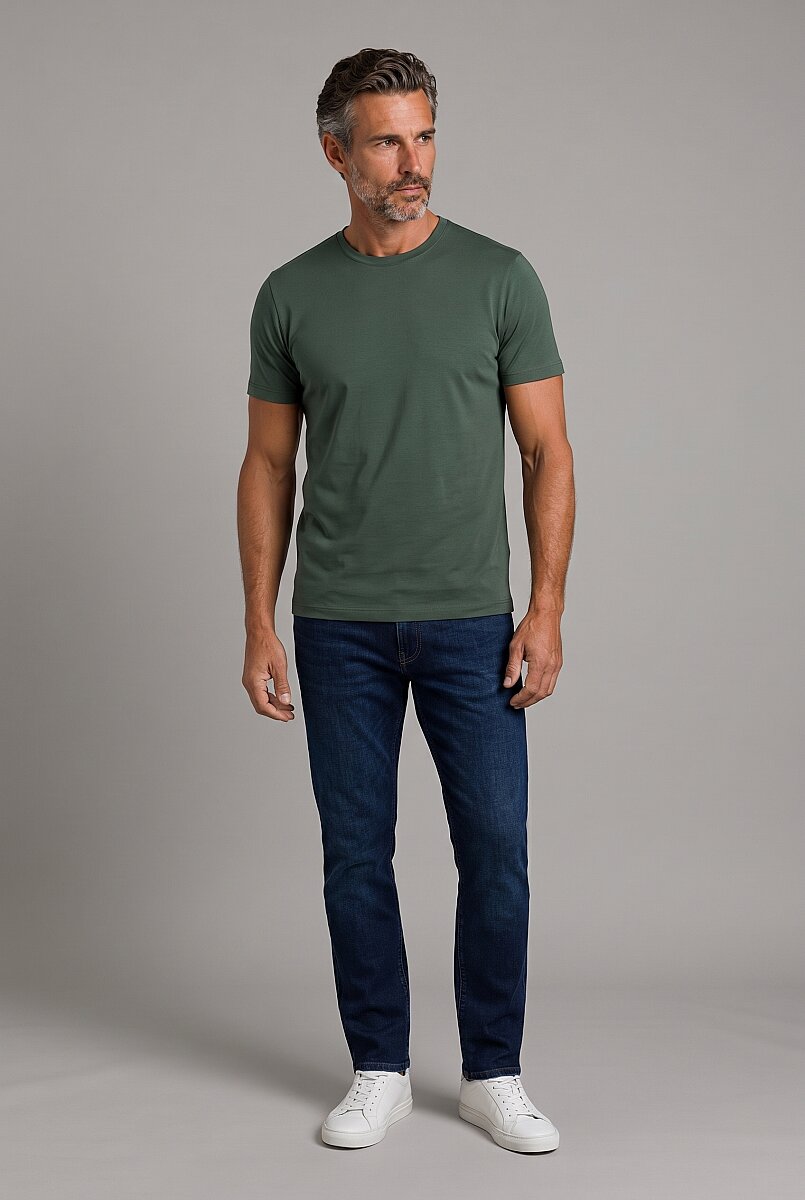 Yeşil  Bi̇si̇klet Yaka T-shirt - 9