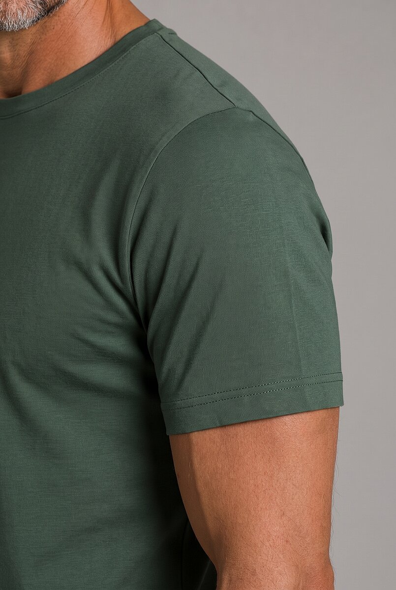 Yeşil  Bi̇si̇klet Yaka T-shirt - 5