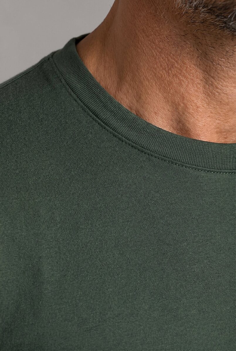 Yeşil  Bi̇si̇klet Yaka T-shirt - 3