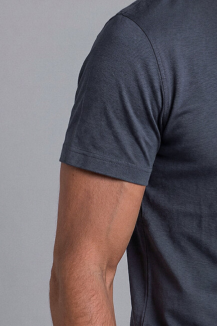 Antrasıt Studio Gömlek Yaka Düğmeli̇ Tshirt (3)