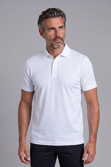 Beyaz Studio Gömlek Yaka Düğmeli̇ Tshirt (0)