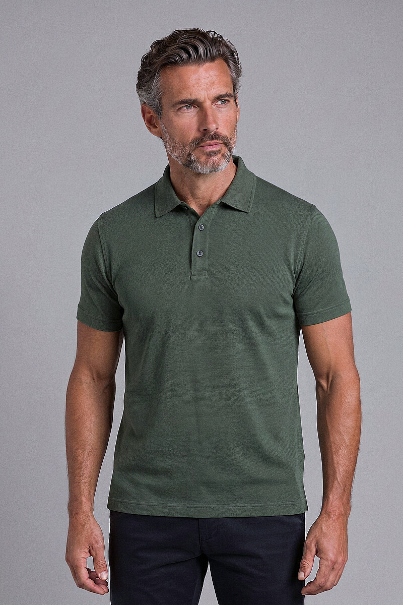 Haki Studio Gömlek Yaka Düğmeli̇ Tshirt - 1
