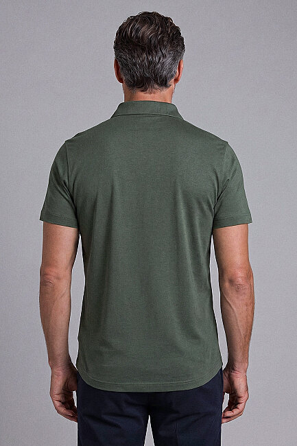 Haki Studio Gömlek Yaka Düğmeli̇ Tshirt (1)