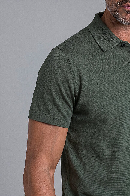 Haki Studio Gömlek Yaka Düğmeli̇ Tshirt (3)