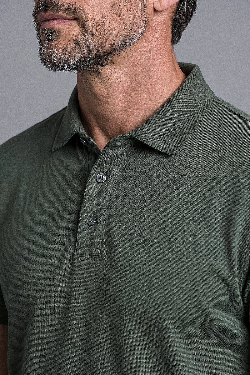 Haki Studio Gömlek Yaka Düğmeli̇ Tshirt - 3