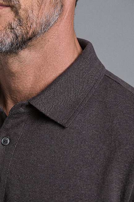 Kahve Studio Gömlek Yaka Düğmeli̇ Tshirt (2)