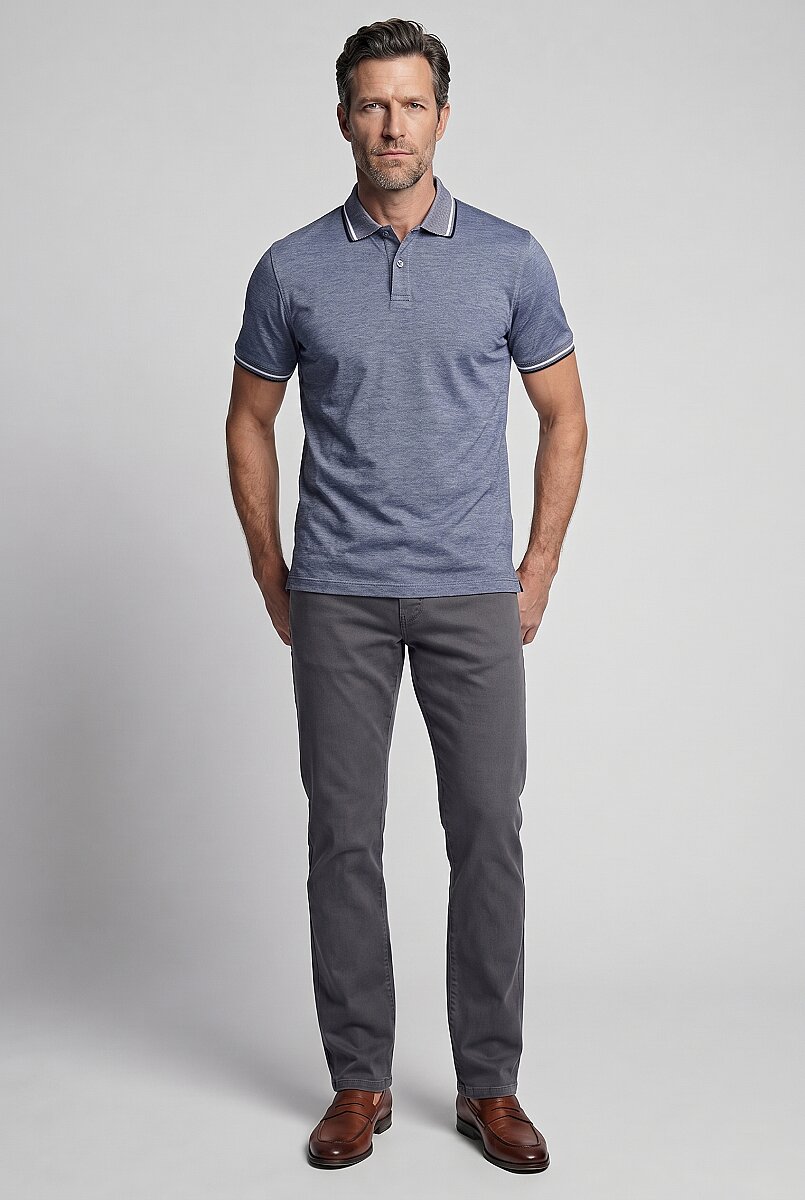 Gri  Polo Yaka T-shirt - 5