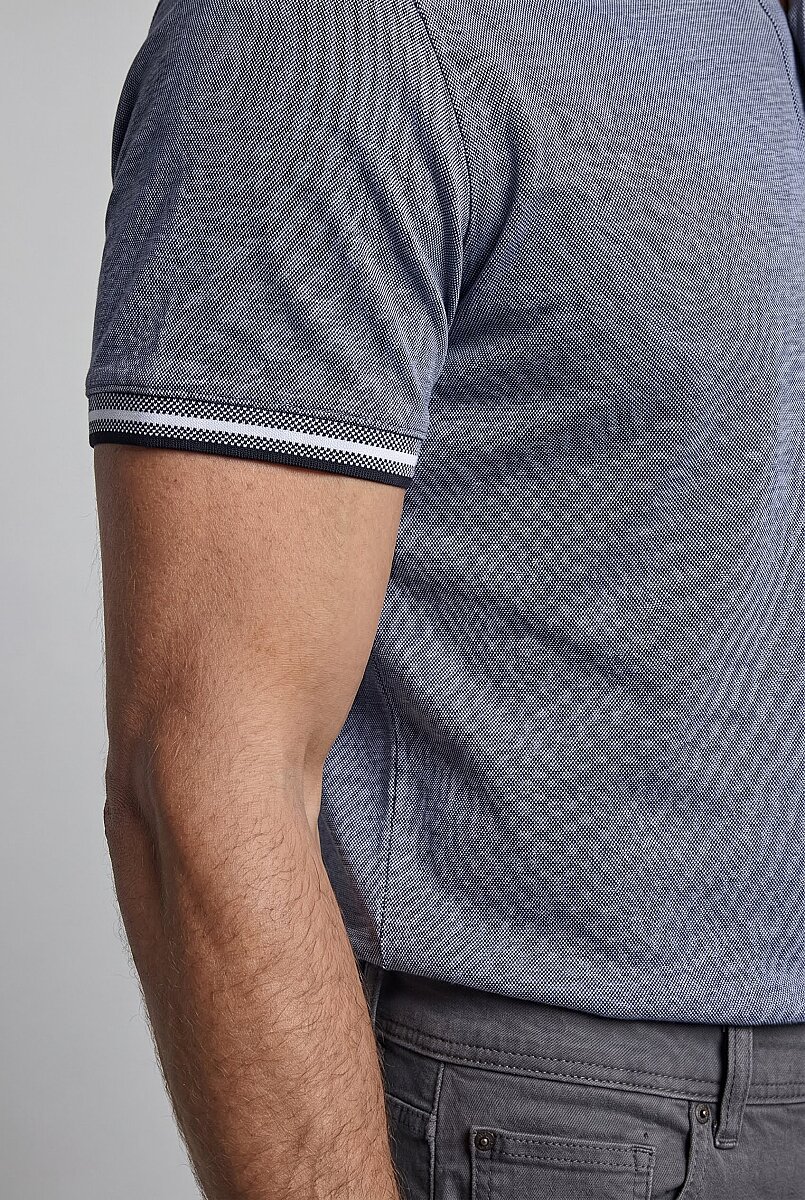 Gri  Polo Yaka T-shirt - 4