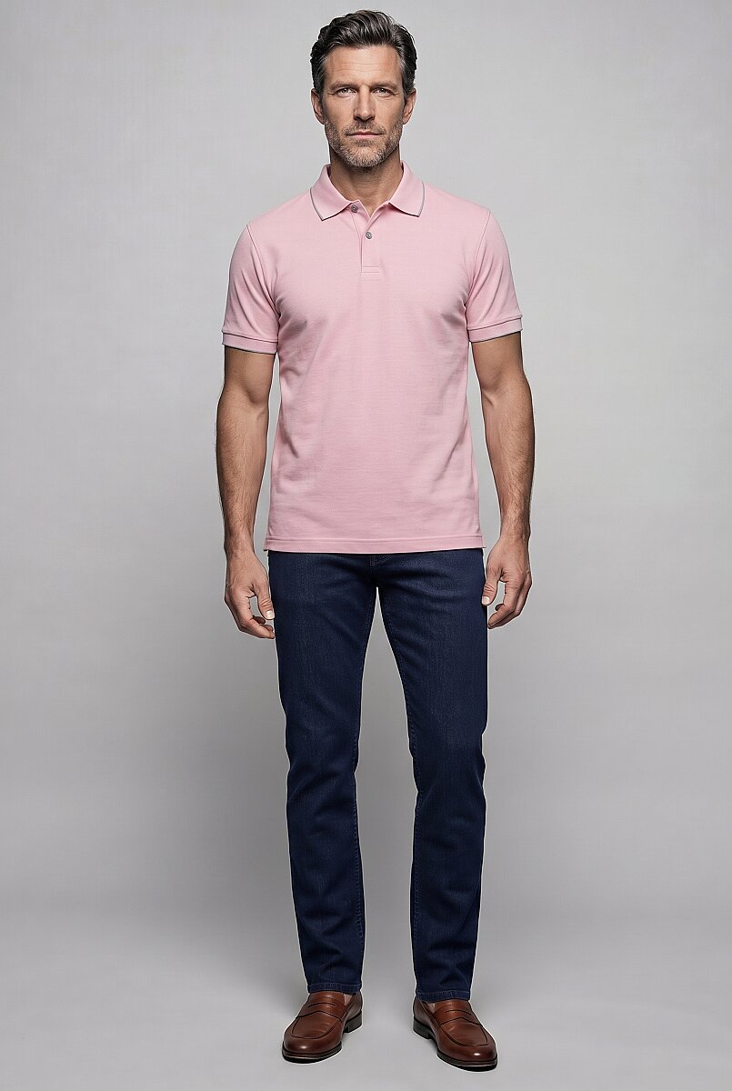 Pembe  Polo Yaka T-shirt - 5