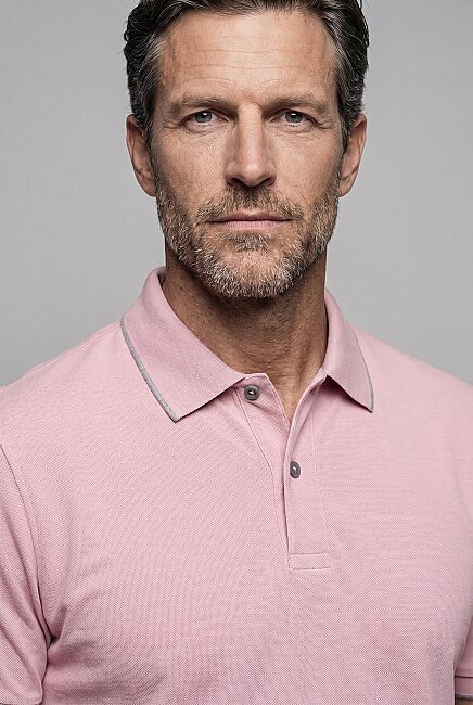 Pembe  Polo Yaka T-shirt (2)