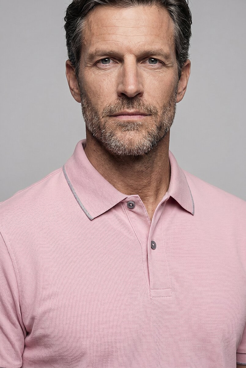 Pembe  Polo Yaka T-shirt - 3