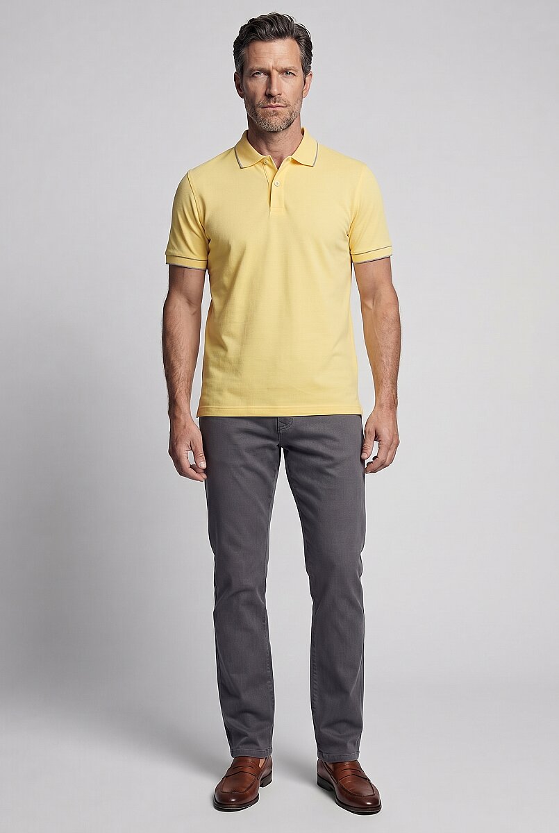 Sarı  Polo Yaka T-shirt - 5