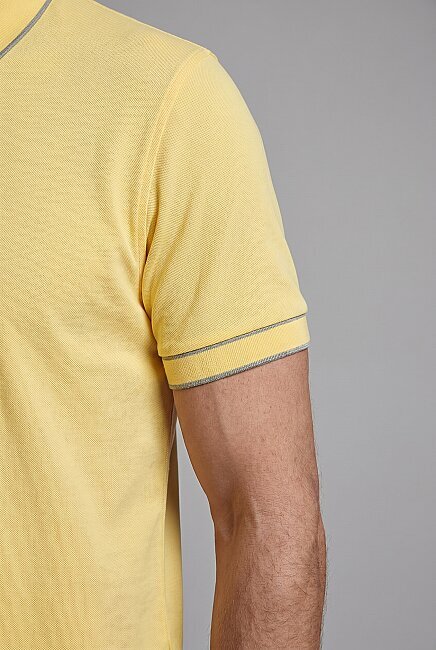 Sarı  Polo Yaka T-shirt (3)