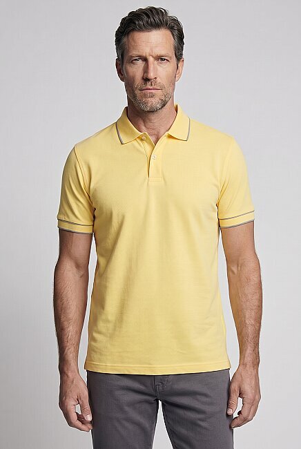 Sarı  Polo Yaka T-shirt