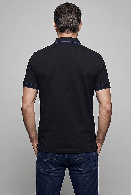 Siyah  Polo Yaka T-shirt (1)