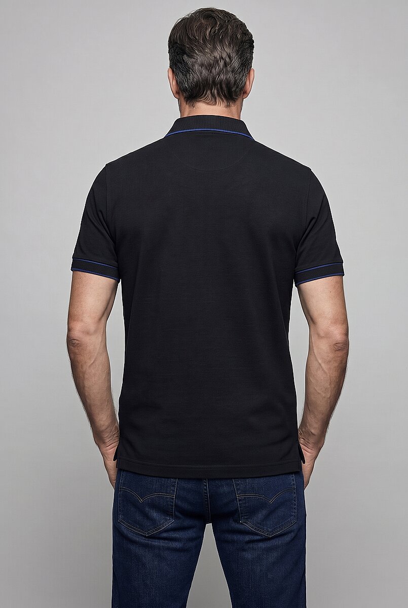 Siyah  Polo Yaka T-shirt (1)