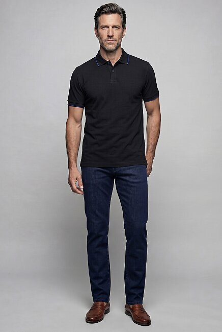 Siyah  Polo Yaka T-shirt (4)