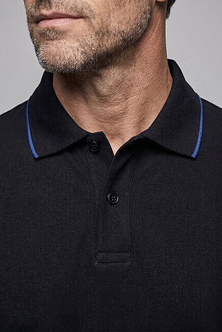 Siyah  Polo Yaka T-shirt (2)