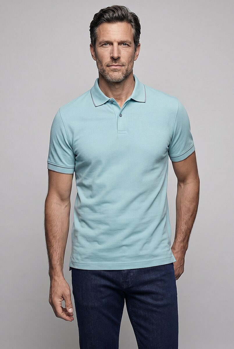 Yeşil  Polo Yaka T-shirt - 1