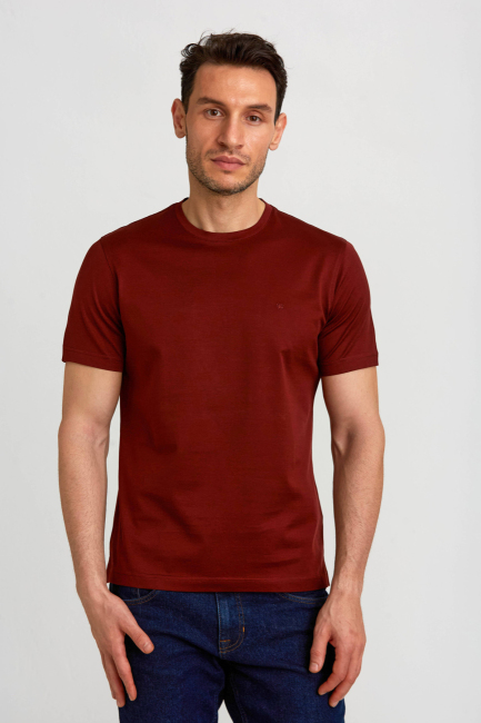 Süprem Kumaş O Yaka Bakır Erkek T-Shirt - 4