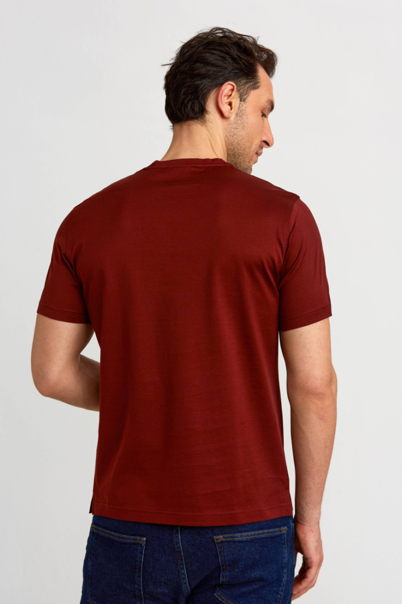 Süprem Kumaş O Yaka Bakır Erkek T-Shirt (1)