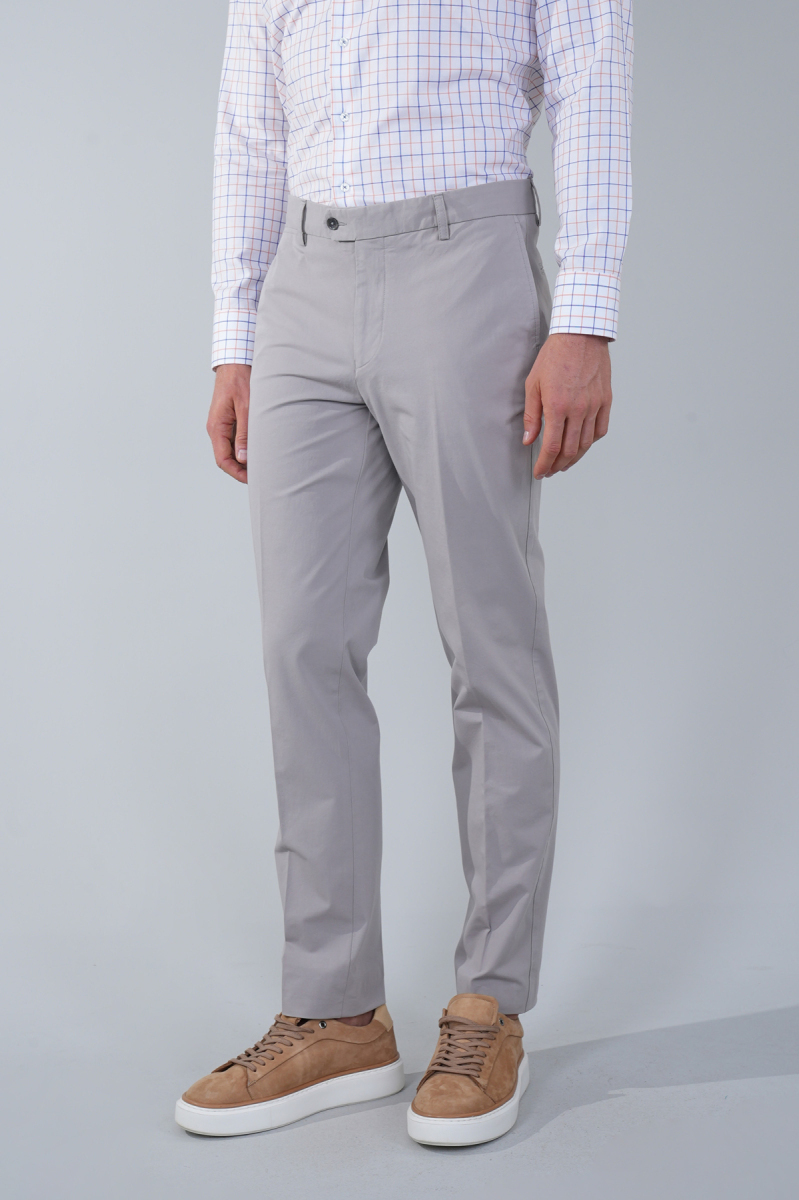 Taş Pamuk 4 Cepli Pilesiz Erkek Pantolon - 1