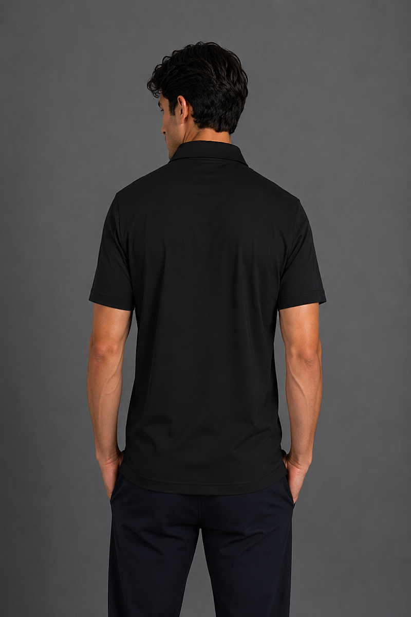 Siyah Polo Yaka T-shirt (1)