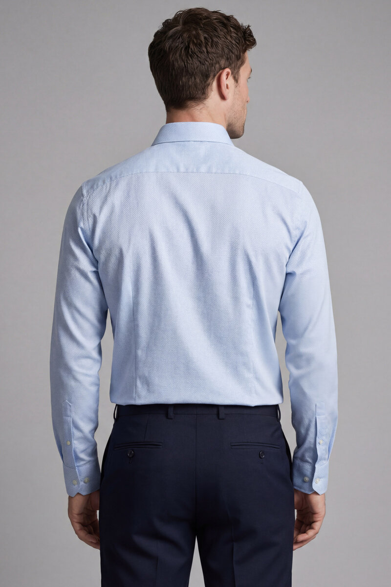 UZUN KOL İTALYAN YAKA CEPSİZ Mavi - 2