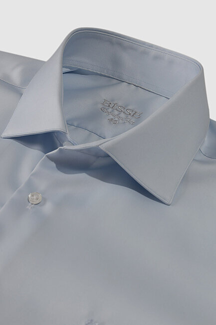 Açık Mavi Non Iron Regular Fit Uzun Kollu Erkek Gömlek (2)